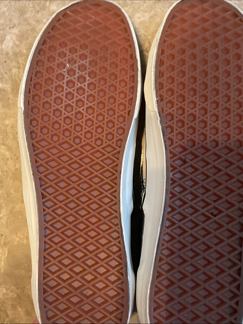 Vans Slip-On Loafers in White, Black, and Red with Skull Print - Picture 3 of 15